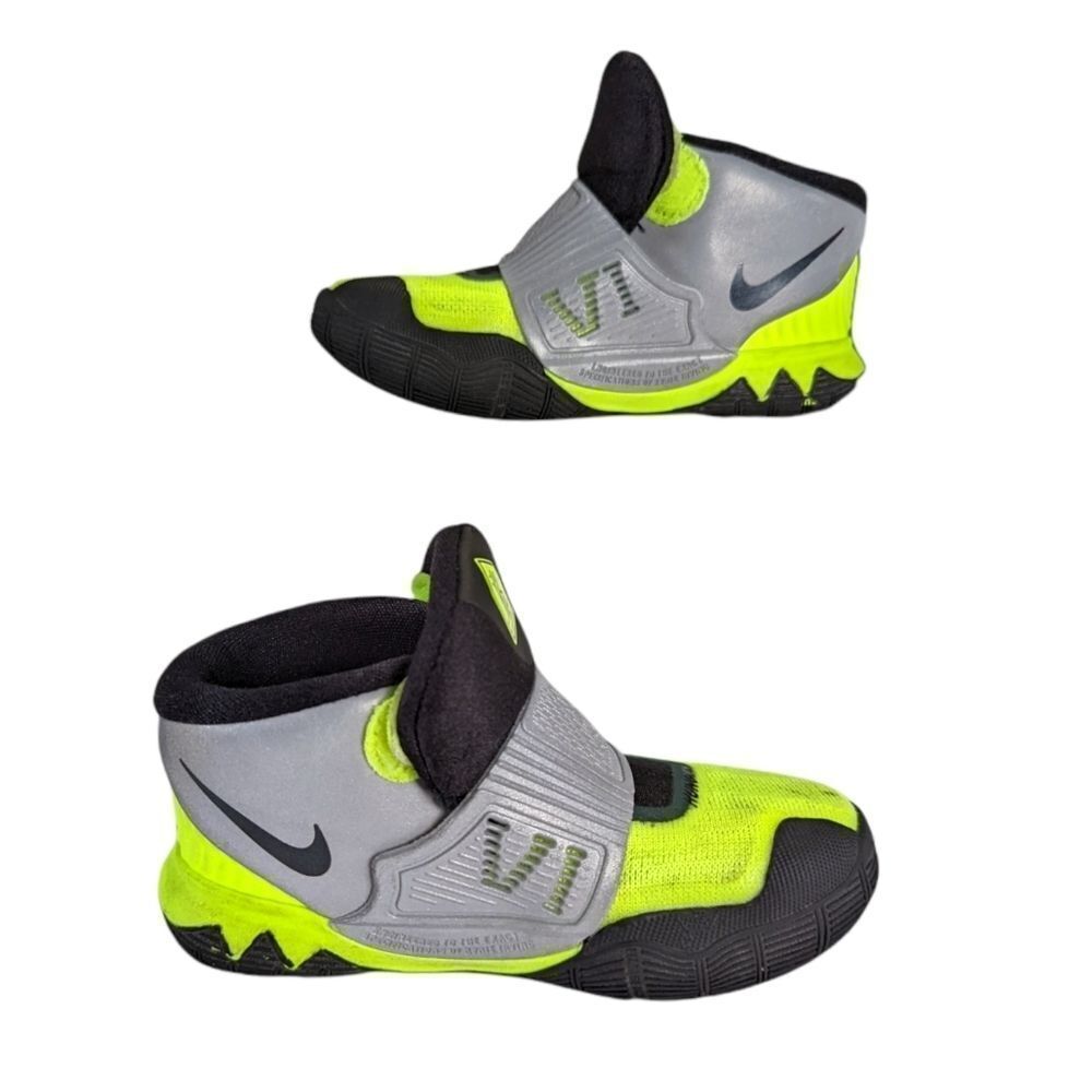 Nike Kyrie 6 Cross Sneakers Neon Yellow Basketball Boys Girls Size 8C